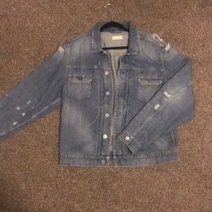 All saints distressed denim jacket